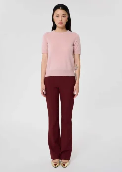 Pull Peer vieux rose en cachemire