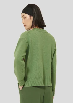 Pull Phelycia vert en laine