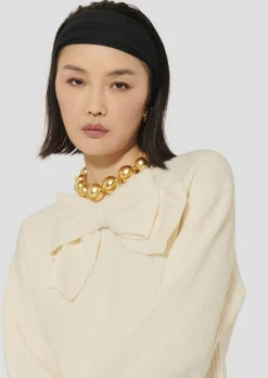 Pull Phoebe écru en laine