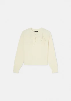 Pull Phoebe écru en laine