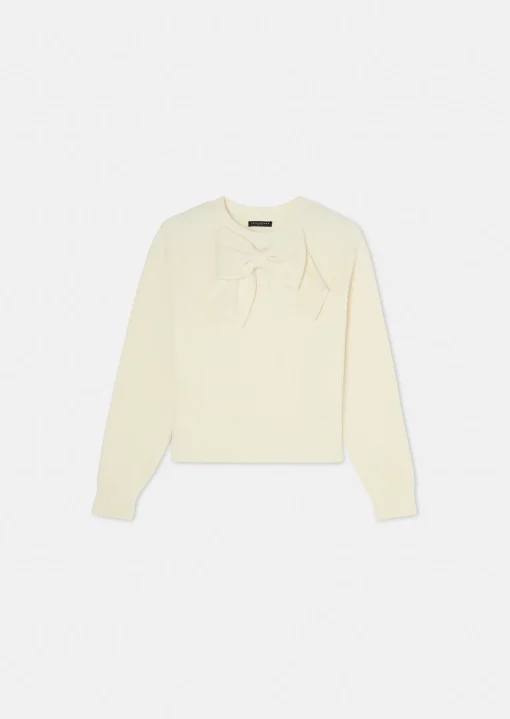 Pull Phoebe écru en laine