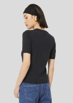 Pull Pica bleu nuit en laine merinos extrafine