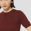 Pull Pica bordeaux en laine merinos extrafine