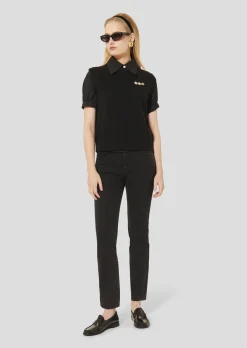 Pull Pimprenelle noir en laine et coton