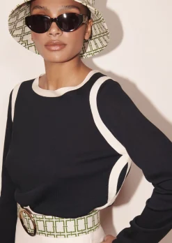 Pull Ponama bleu nuit en coton