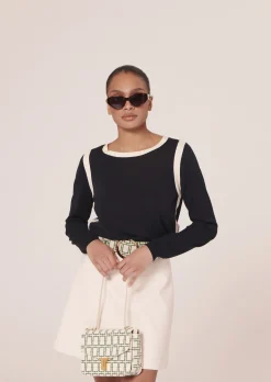 Pull Ponama bleu nuit en coton