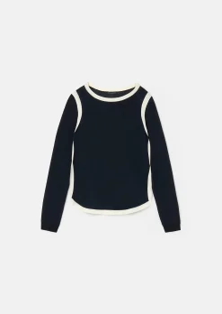 Pull Ponama bleu nuit en coton
