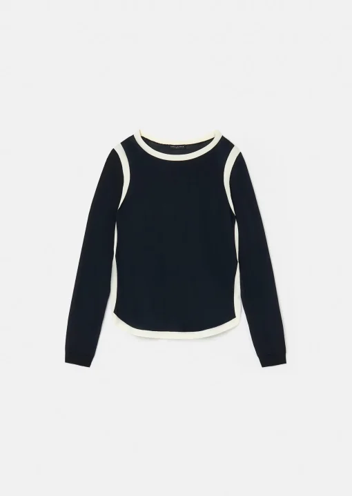 Pull Ponama bleu nuit en coton