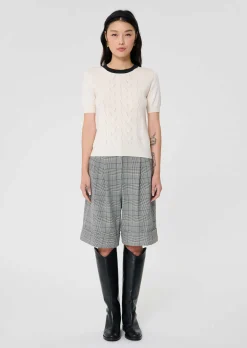 Pull Pontaven écru en laine merinos