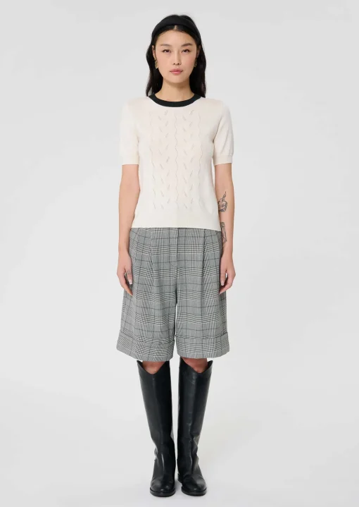 Pull Pontaven écru en laine merinos