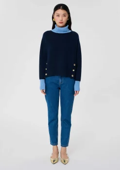 Pull Prague bleu nuit en laine