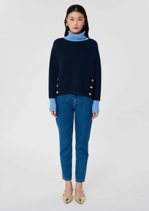 Pull Prague bleu nuit en laine
