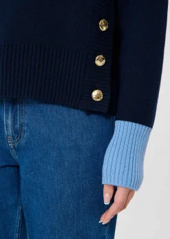 Pull Prague bleu nuit en laine