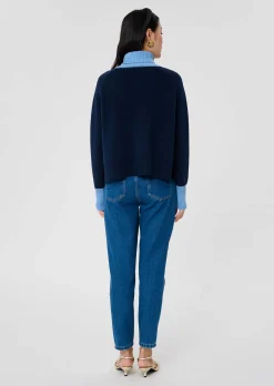 Pull Prague bleu nuit en laine