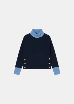 Pull Prague bleu nuit en laine
