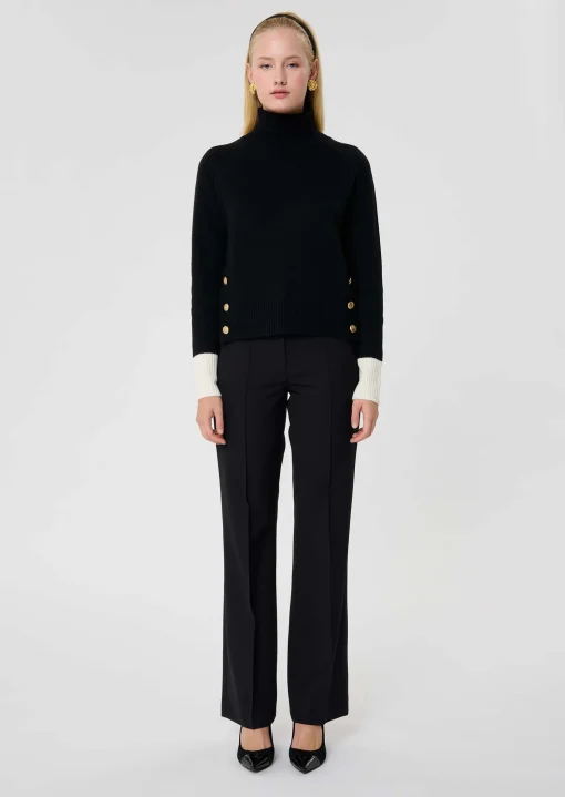 Pull Prague noir en laine