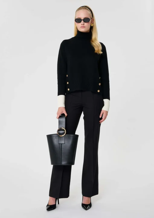 Pull Prague noir en laine