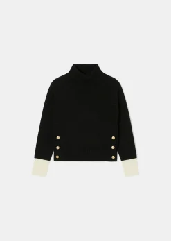 Pull Prague noir en laine