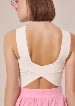 Pull Prana écru en maille