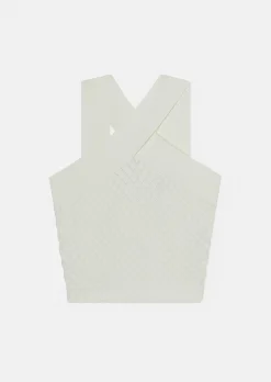 Pull Prana écru en maille