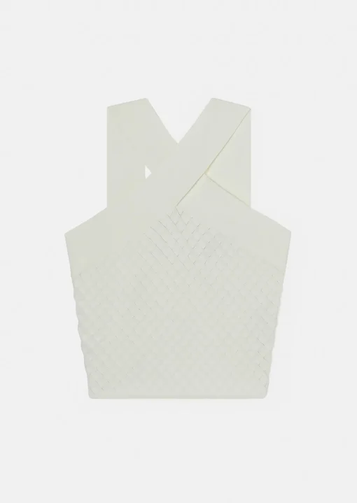 Pull Prana écru en maille