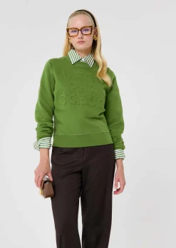 Pull Presto vert en coton