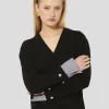 Pull Primrose noir en laine merinos