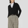 Pull Prisca noir en laine merinos et alpaga