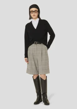Pull Prisca noir en laine merinos et alpaga