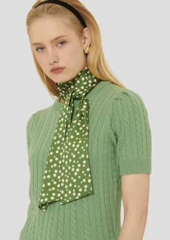 Pull Priyanka vert en laine merinos