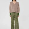 Pull Promesse marron en laine