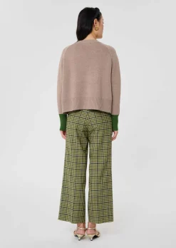 Pull Promesse marron en laine