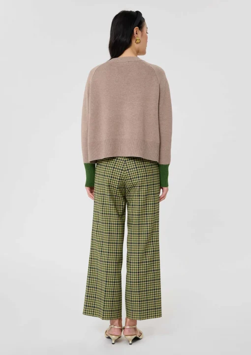 Pull Promesse marron en laine