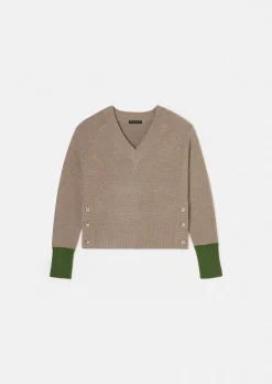Pull Promesse marron en laine