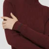 Pull Prudie bordeaux côtelé
