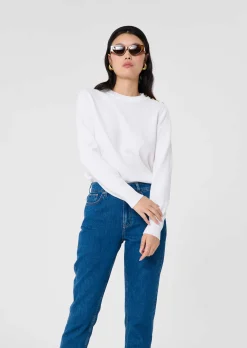 Pull Prunette écru en laine