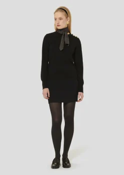 Pull Prunette noir en laine