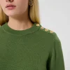 Pull Prunette vert en laine