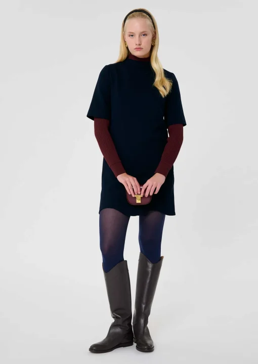 Robe Rayme bleu nuit en toile double