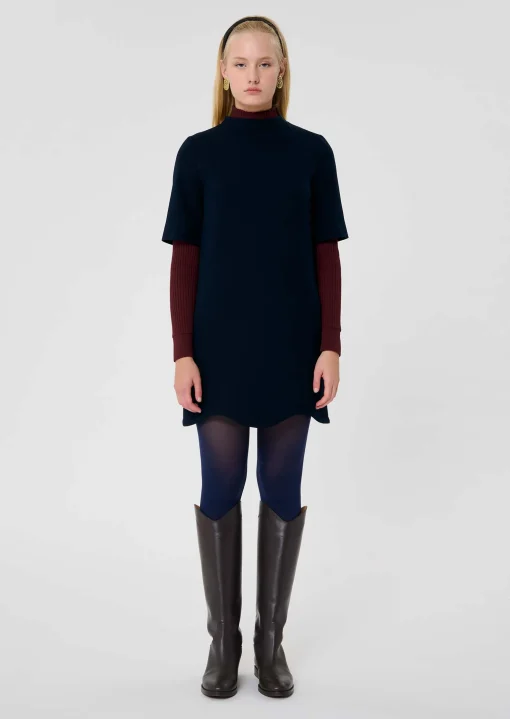 Robe Rayme bleu nuit en toile double