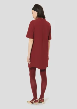 Robe Rayme bordeaux en toile double
