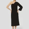 Robe Renée noire en crêpe