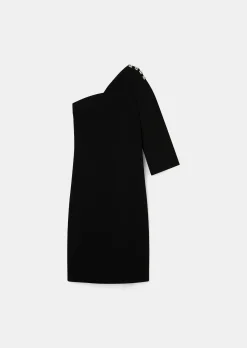 Robe Renée noire en crêpe