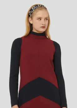 Robe Respect bordeaux en toile double