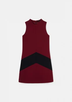 Robe Respect bordeaux en toile double