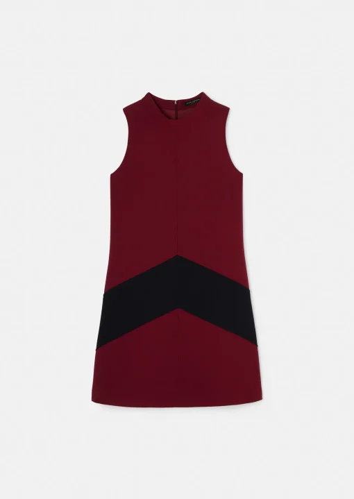 Robe Respect bordeaux en toile double