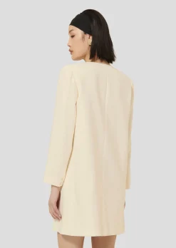 Robe Rhonda écrue en crêpe