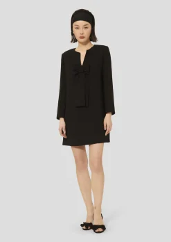 Robe Rhonda noire en crêpe