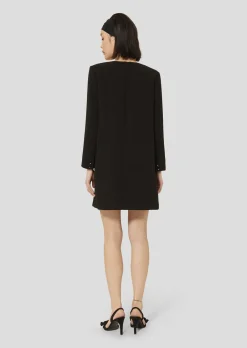 Robe Rhonda noire en crêpe