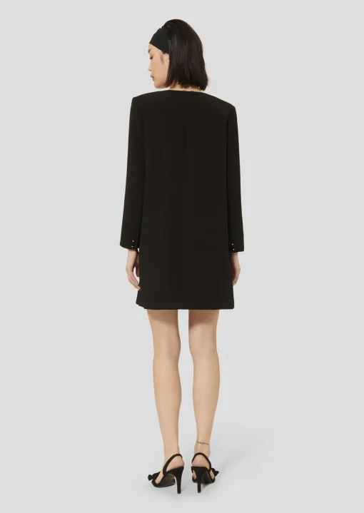 Robe Rhonda noire en crêpe
